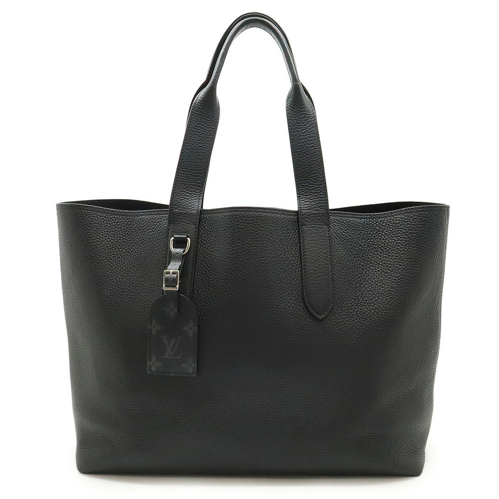 LOUIS VUITTON Cabas Voyage NV Tote Bag Shoulder Taurillon Leather Noir Black